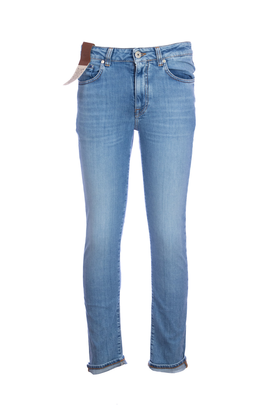 DEVORE Jeans 5 tasche in cotone stretch lavaggio chiaro - Mancinelli 1954
