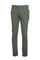 Pantalone verde militare in cotone stretch con vita elastica