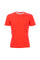 T-shirt rossa tinta unita in cotone