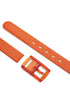 Cintura basic arancione tinta unita in gomma