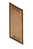 Camel stole with logo and sequins