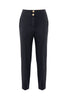 Pantalone a sigaretta nero in cady EURI