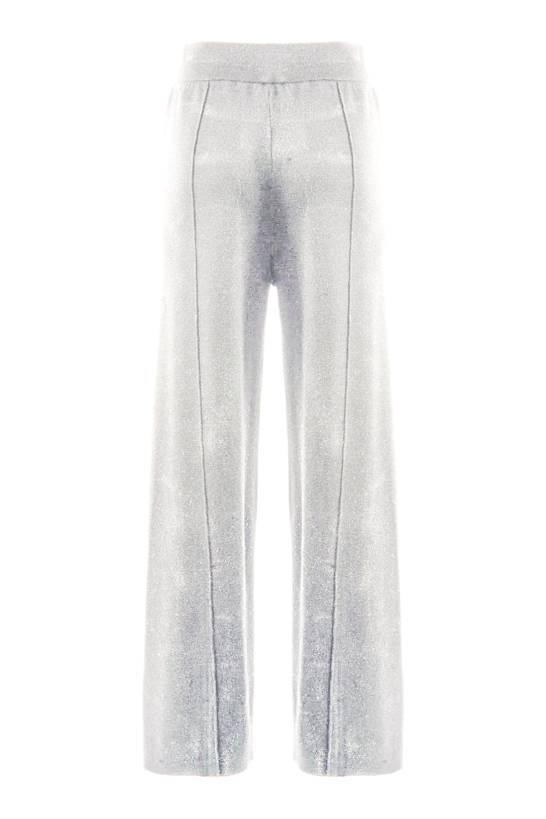 Pantalone a palazzo alabastro in maglia YANT