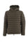 Piumino verde militare LUCAS in nylon con cappuccio