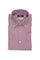 Chemise boutonnée rayée bordeaux en coton