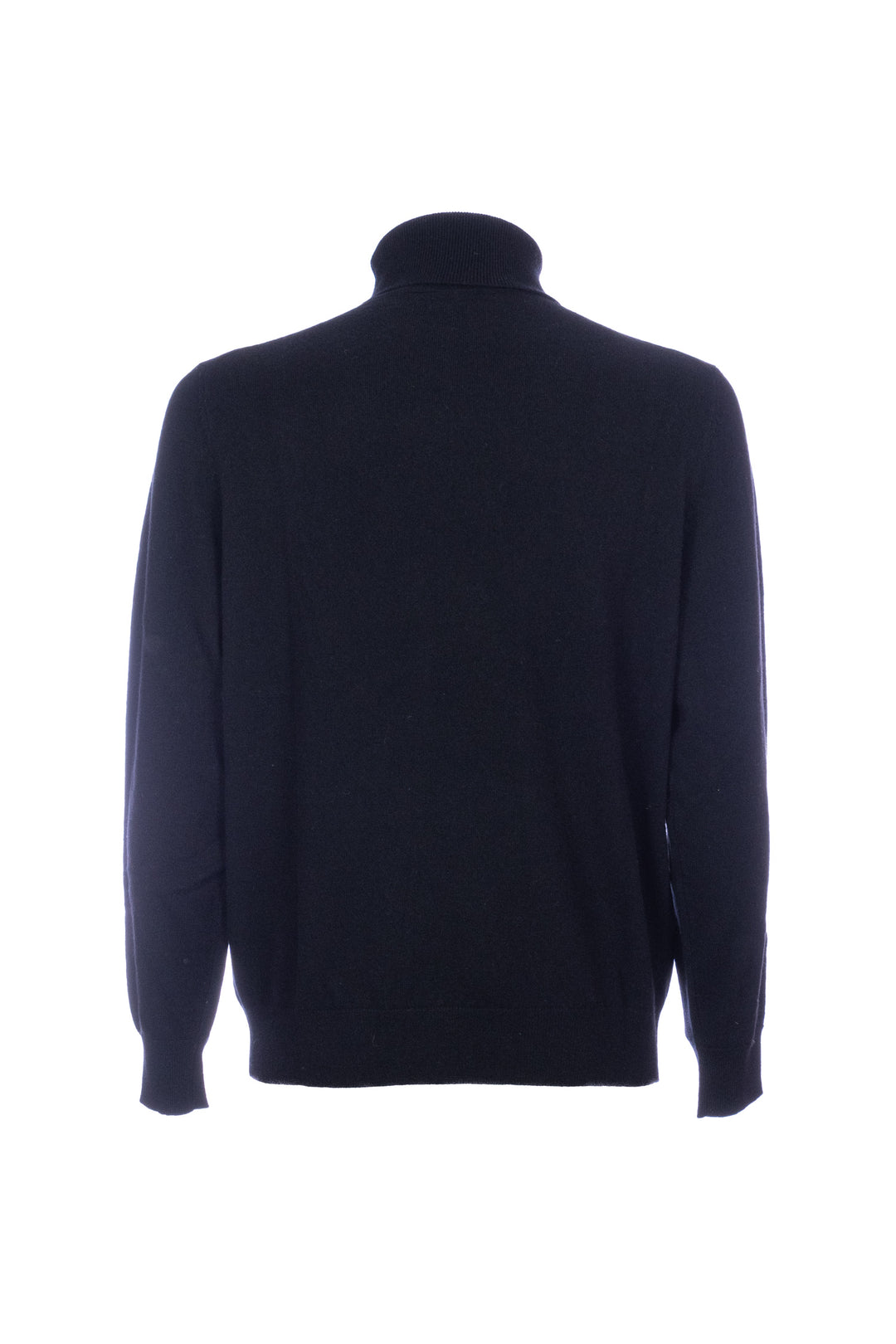 Pull col roulé en cachemire noir