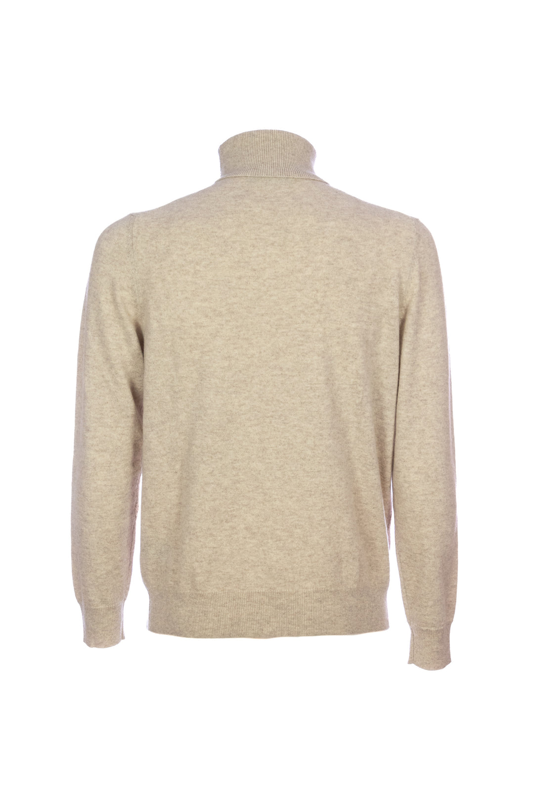 Sand turtleneck sweater in cashmere
