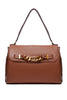 Deer handbag with front chain