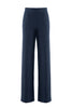 Pantalone “ERNO” nero in crepe con strass sul davanti