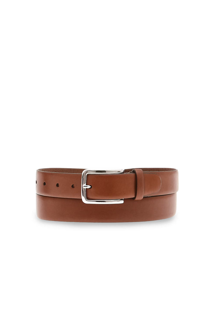 Brown leather belt