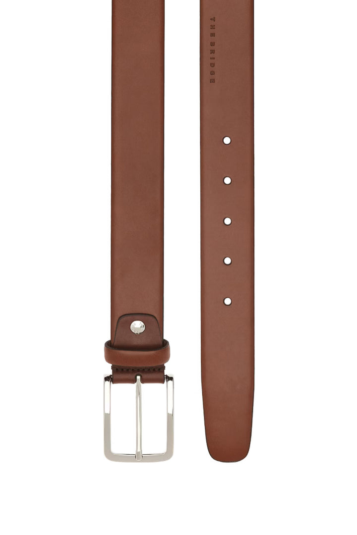Brown leather belt
