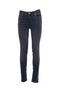 Skinny bottom up jeans in black stretch cotton blend denim