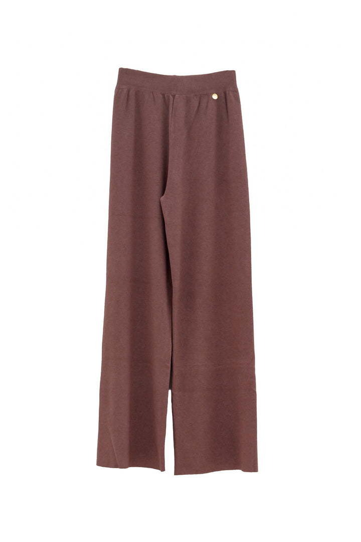 CAROLA MARIA Pantaloni palazzo moro in maglia - Mancinelli 1954