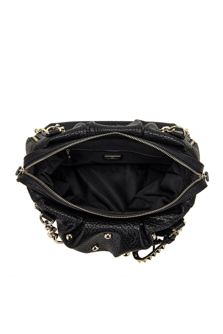 LA CARRIE Borsa Shopping Navajo nera con tracolla rimovibile - Mancinelli 1954