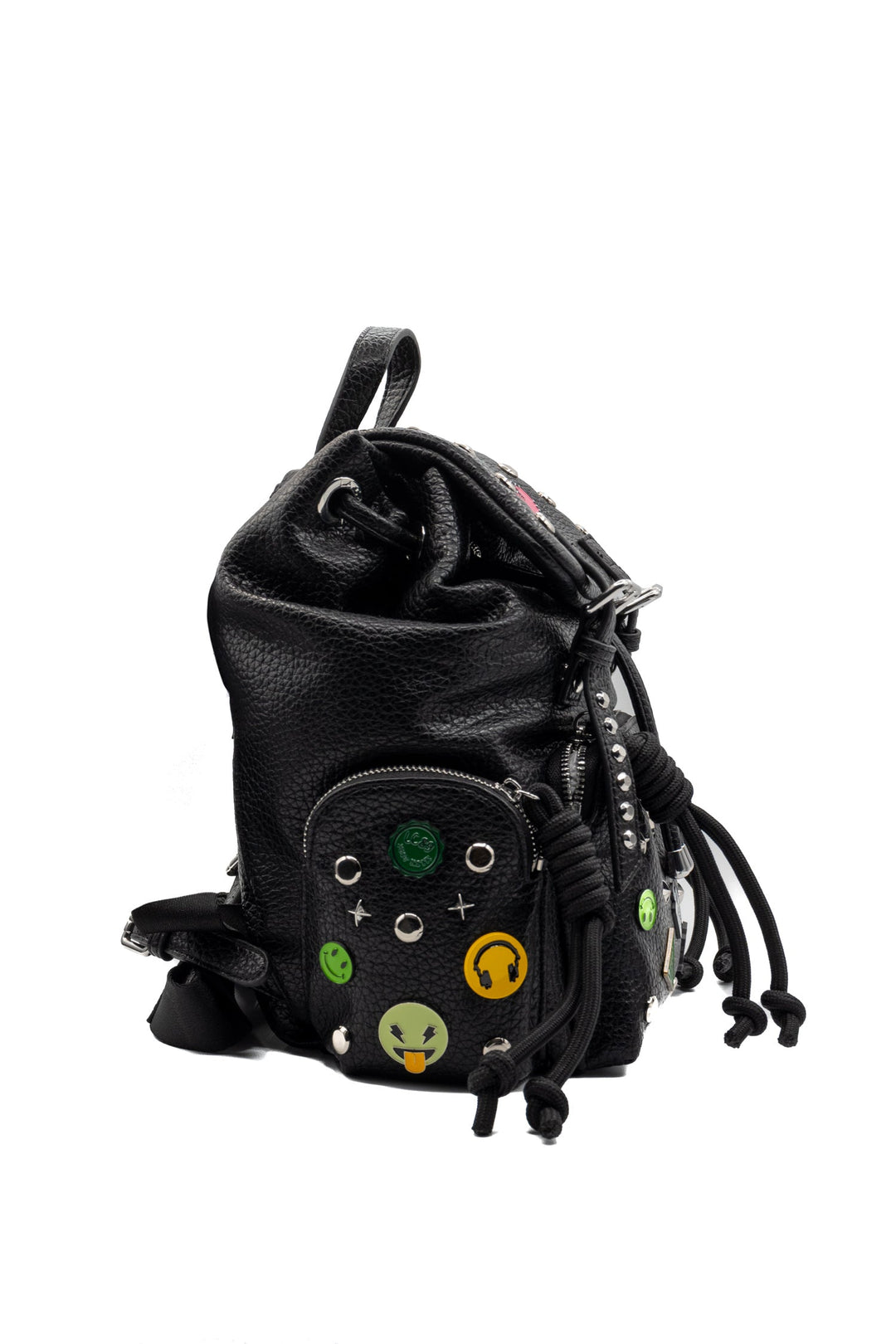 LA CARRIE Zaino Smiles nero con spille - Mancinelli 1954
