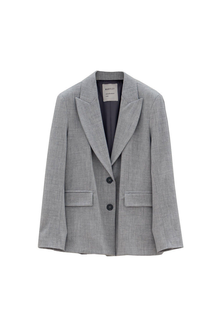 Mancinelli 1954 Giacca Monopetto Grigio Melange - Mancinelli 1954