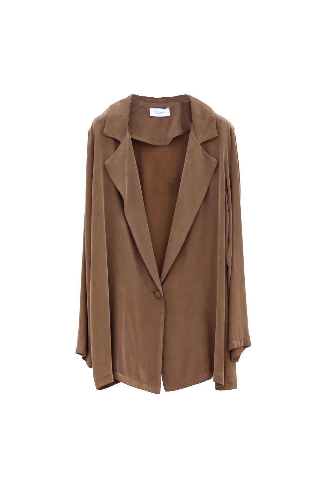 MOTEL Giacca marrone in Cupro e Viscosa - Mancinelli 1954