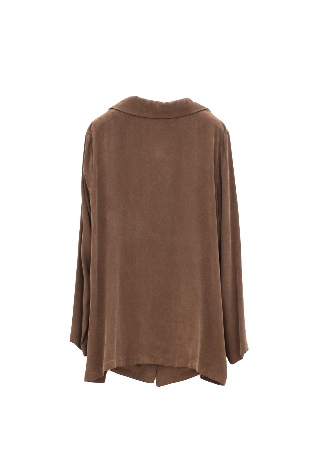 MOTEL Giacca marrone in Cupro e Viscosa - Mancinelli 1954