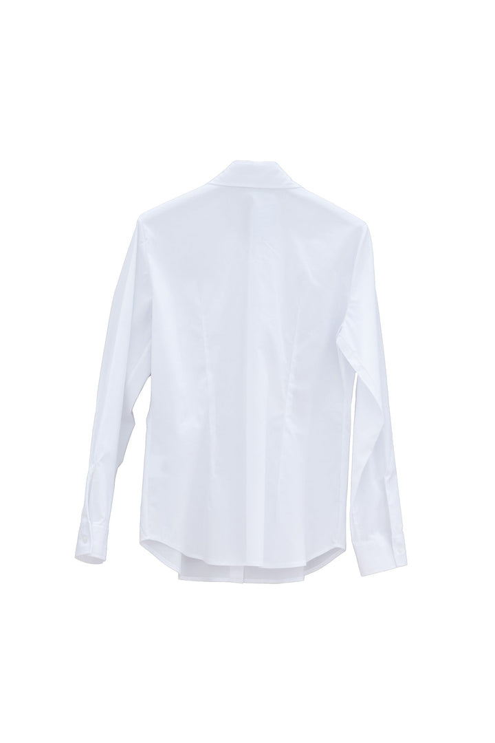 MOTEL Camicia Bianca in Cotone Elasticizzato - Mancinelli 1954