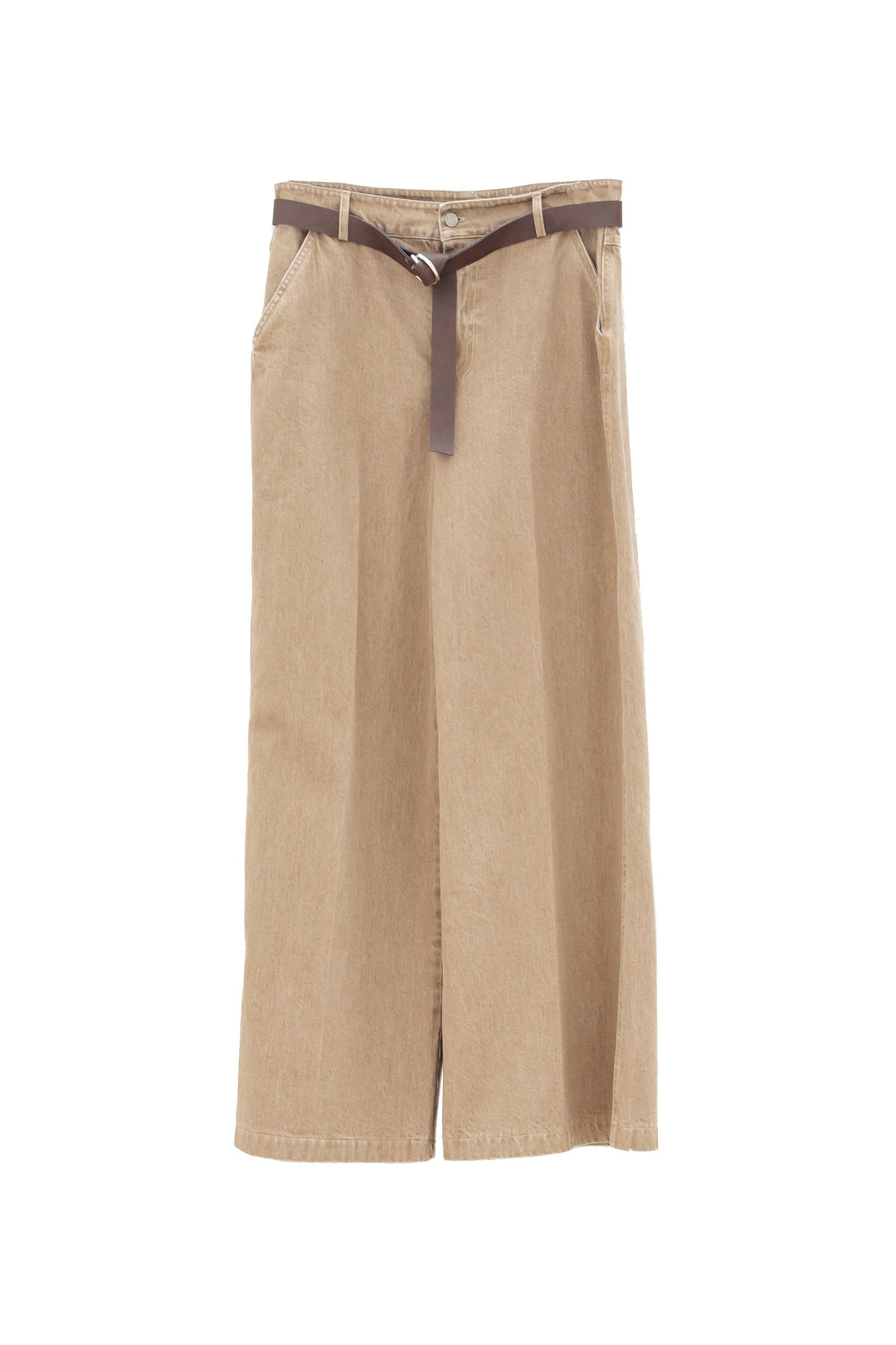 MOTEL Pantalone Palazzo kaki con Cintura - Mancinelli 1954