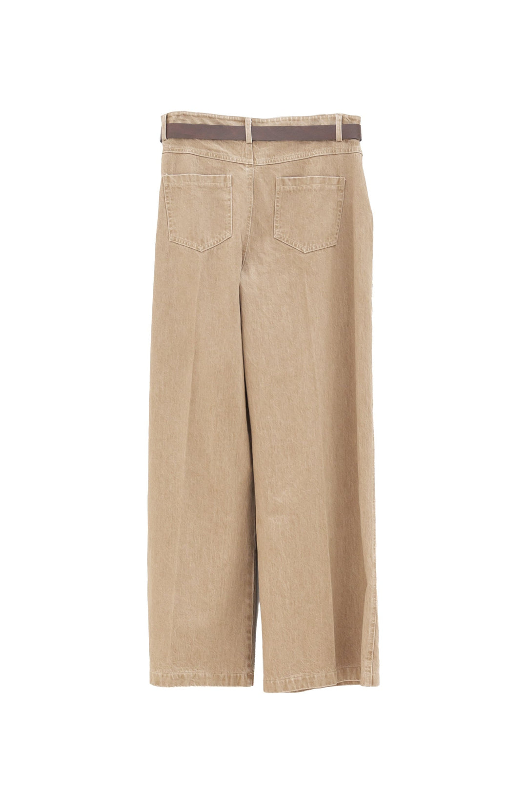 MOTEL Pantalone Palazzo kaki con Cintura - Mancinelli 1954