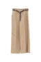 Khaki Palazzo Pants with Belt