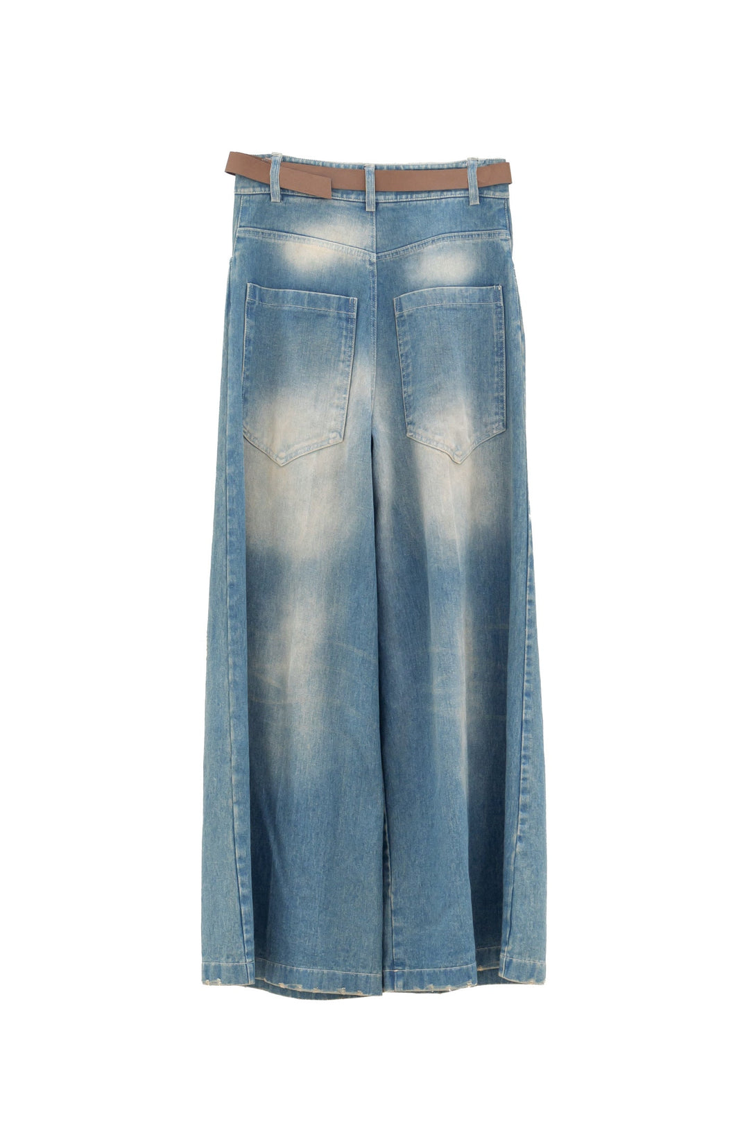 MOTEL Jeans in Denim lavaggio vintage con Cintura in Ecopelle - Mancinelli 1954