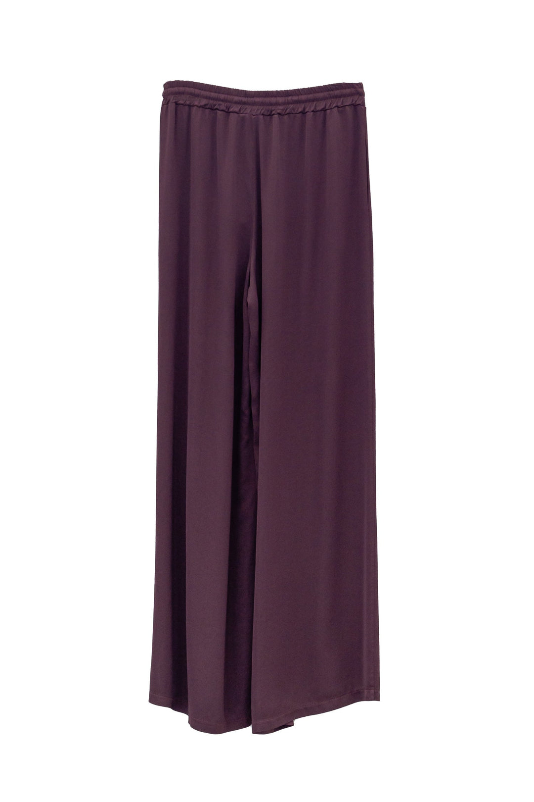 MOTEL Pantalone palazzo satinato burgundy - Mancinelli 1954