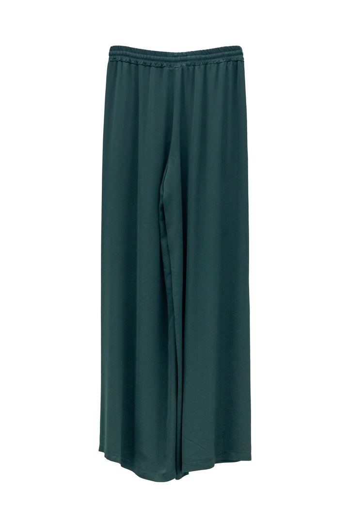 MOTEL Pantalone palazzo satinato verdone - Mancinelli 1954