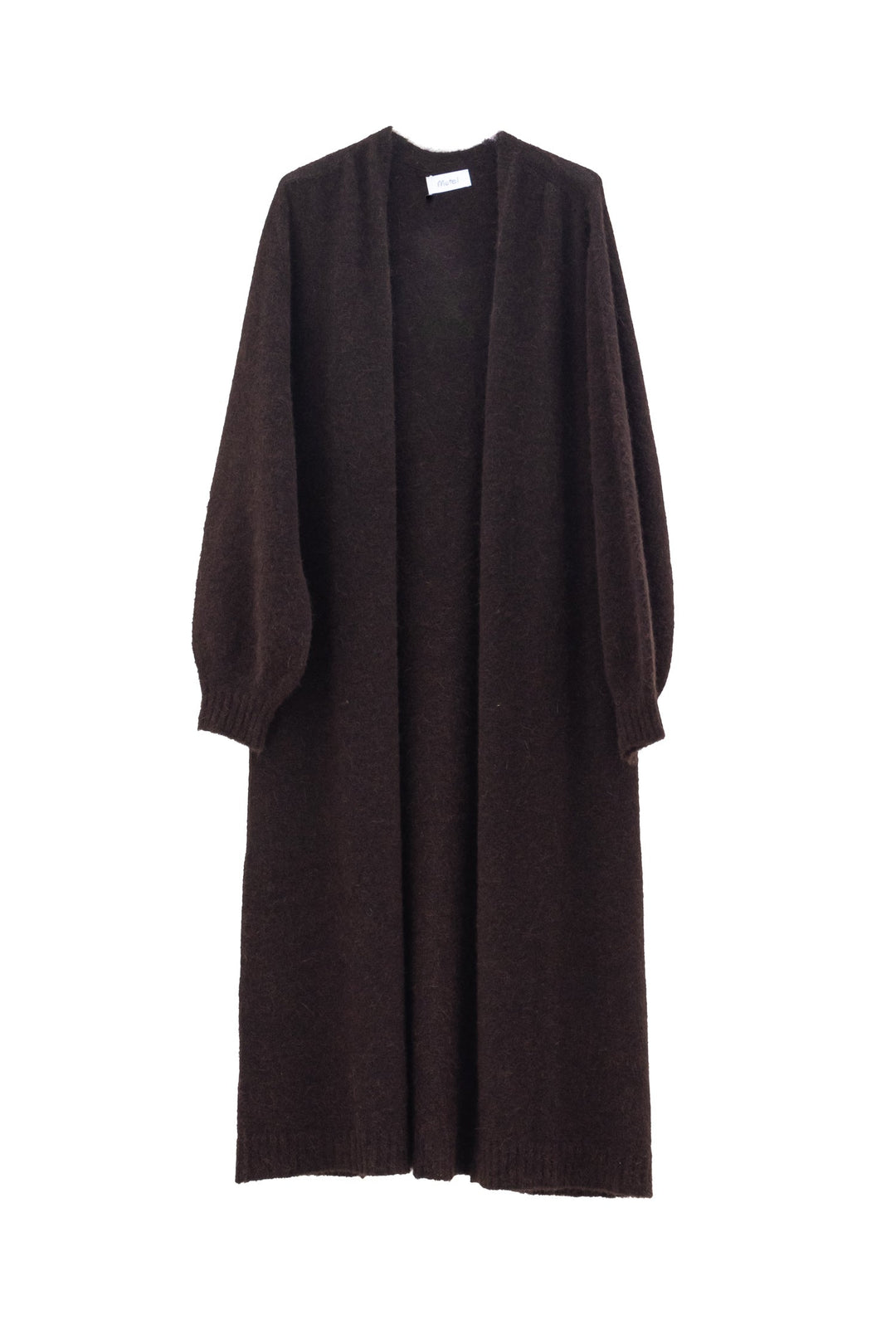 MOTEL Cardigan Lungo moro in Misto Alpaca e Lana - Mancinelli 1954