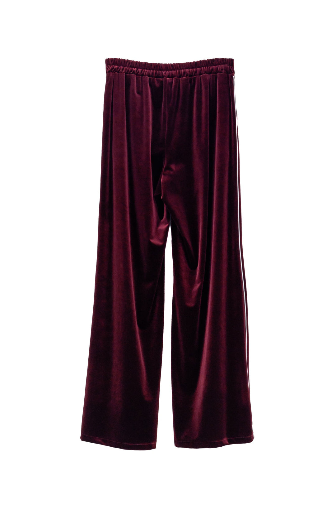 MOTEL Pantalone palazzo bordeax effetto velluto - Mancinelli 1954