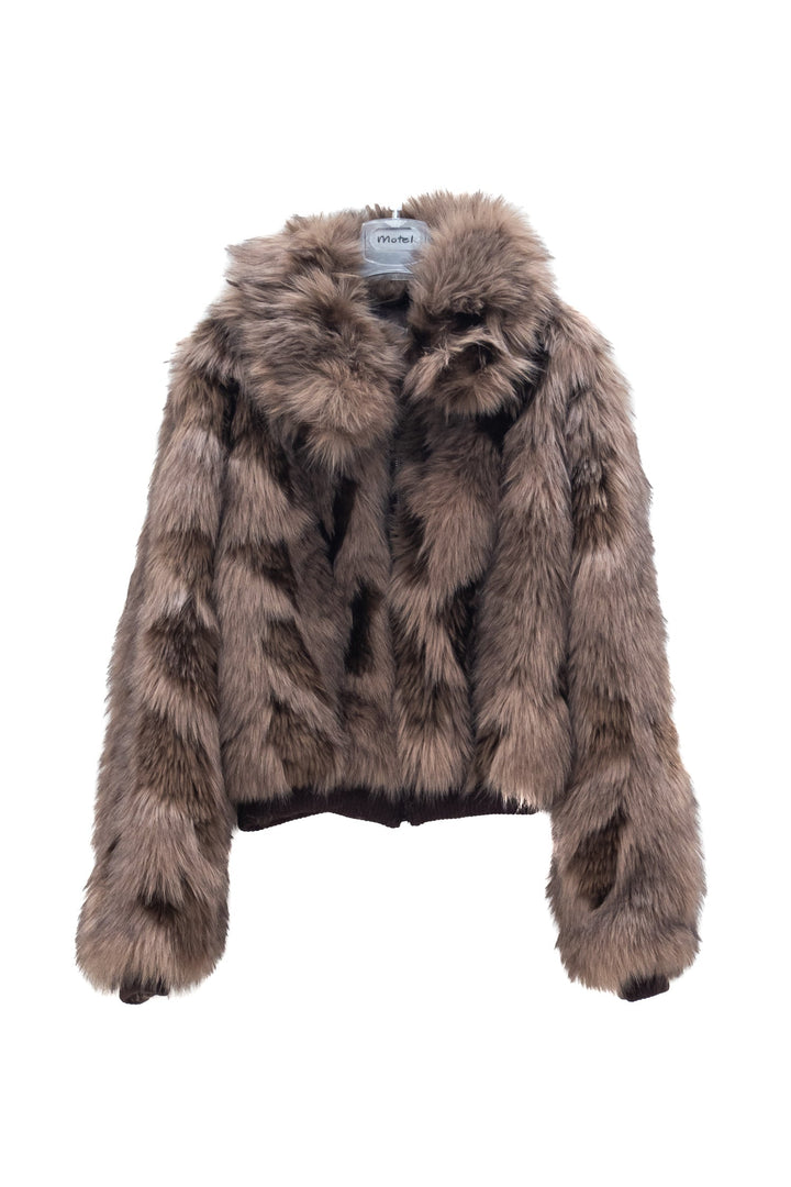 MOTEL Ecopelliccia Grigia con Polsi e Fondo a Costine - Mancinelli 1954