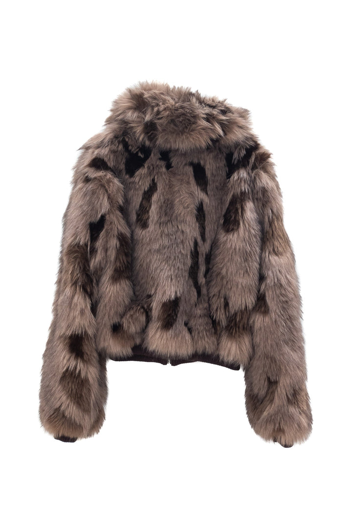 MOTEL Ecopelliccia Grigia con Polsi e Fondo a Costine - Mancinelli 1954