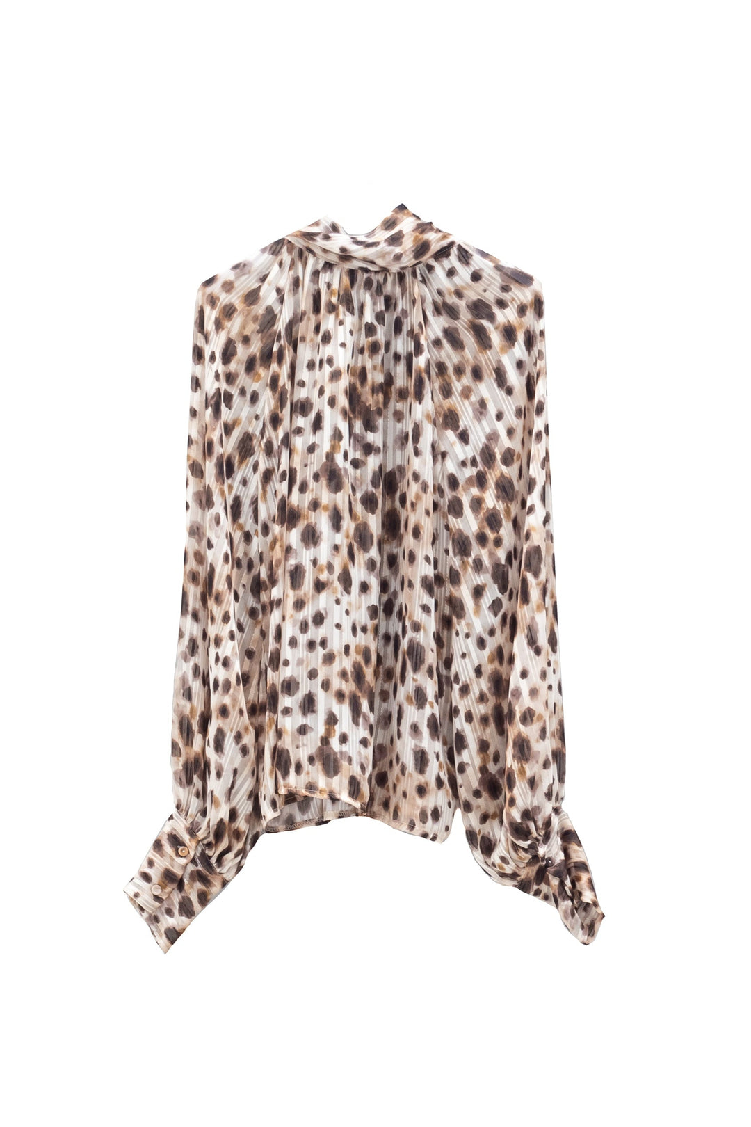 MOTEL Camicia Animalier con Collo a Foulard - Mancinelli 1954