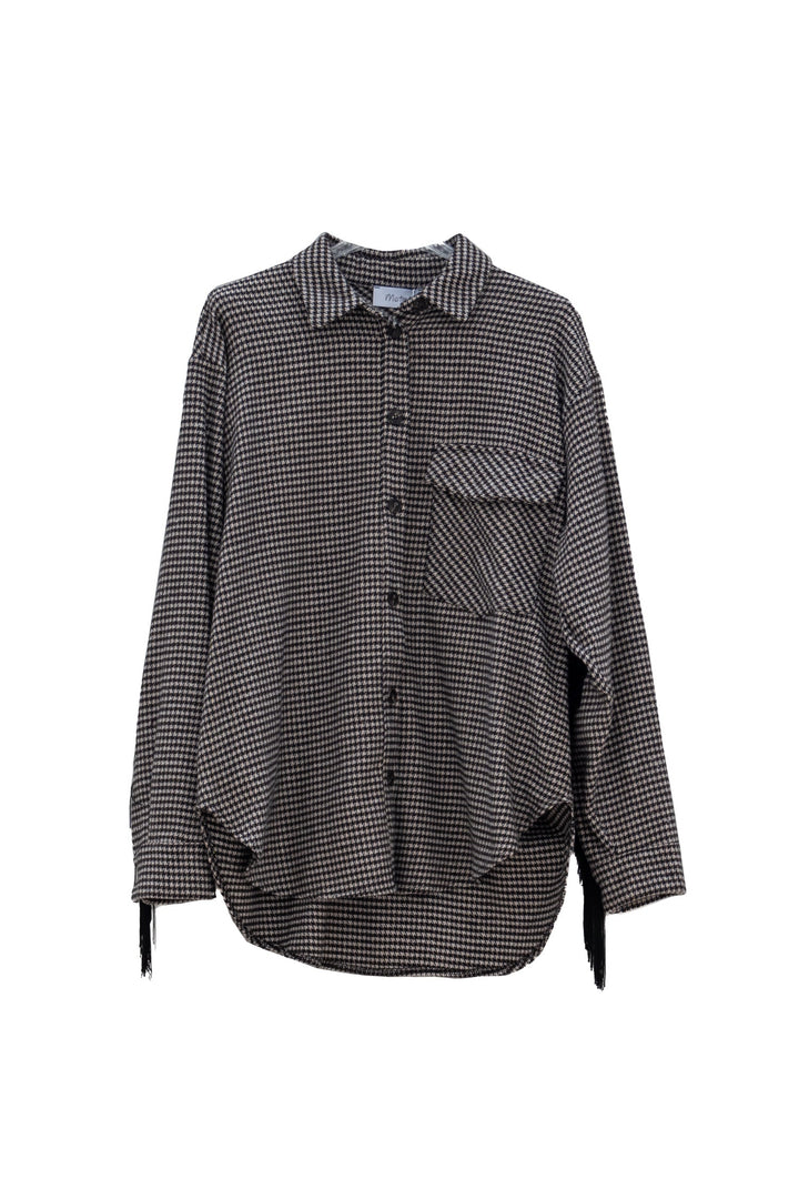 MOTEL Camicia Pied de Poule con Frange - Mancinelli 1954