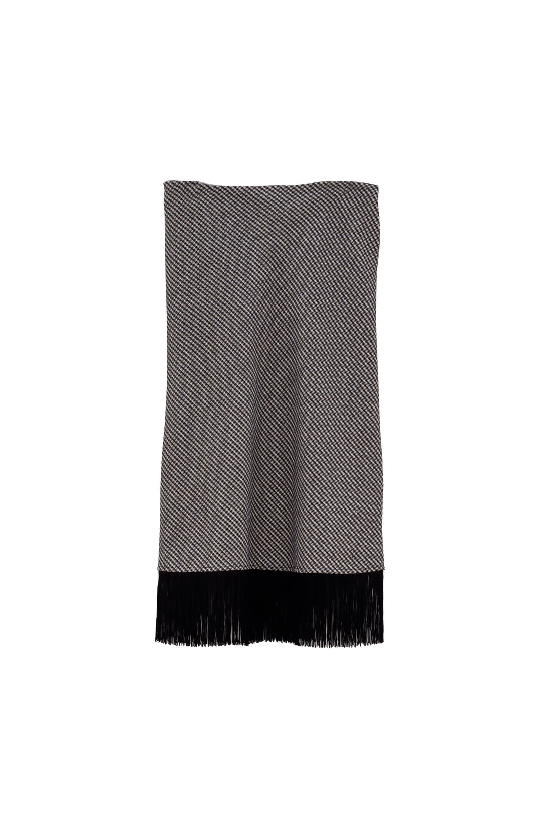 MOTEL Gonna a Tubino Pied de Poule con Frange - Mancinelli 1954