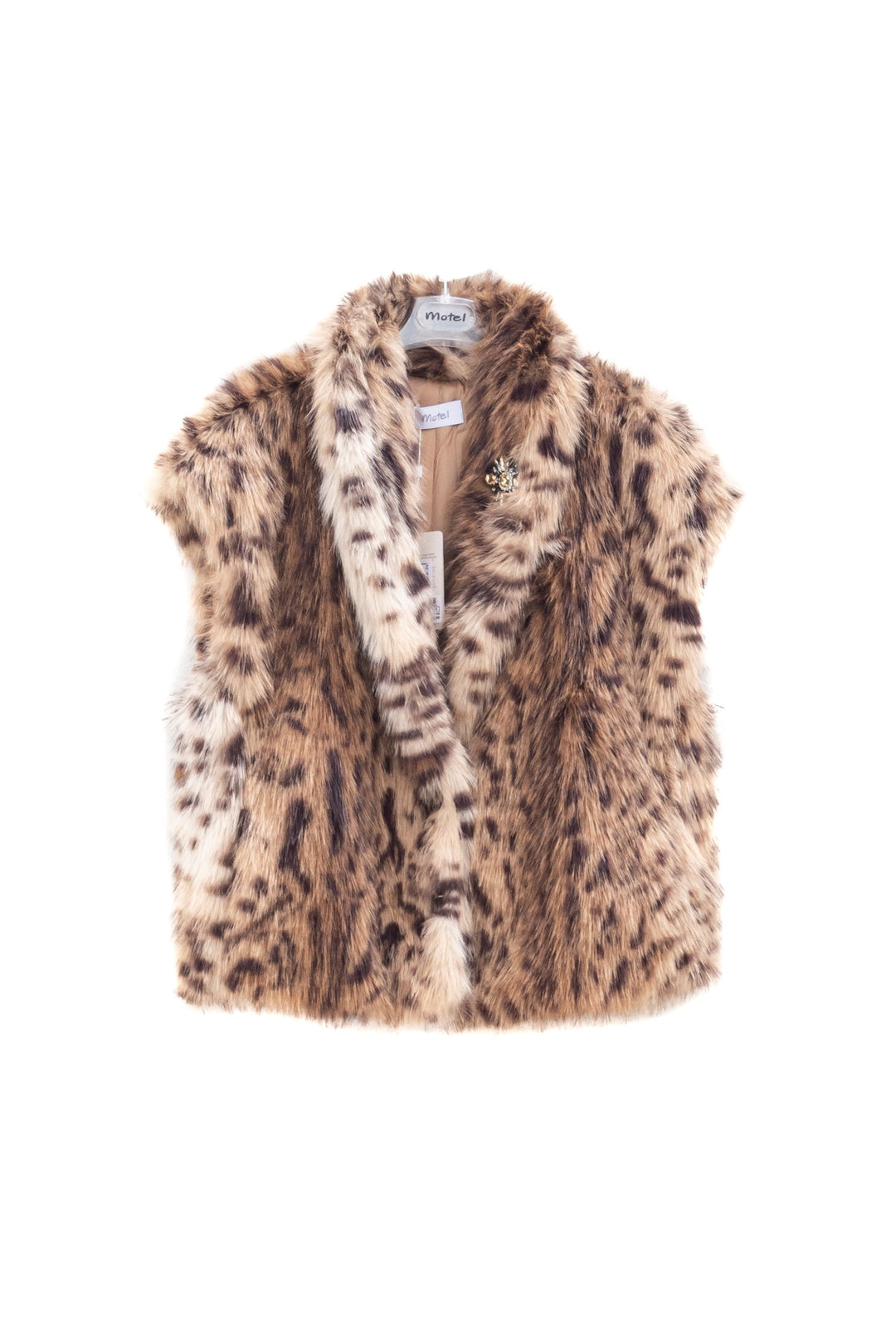 MOTEL Gilet in Ecopelliccia Animalier - Mancinelli 1954