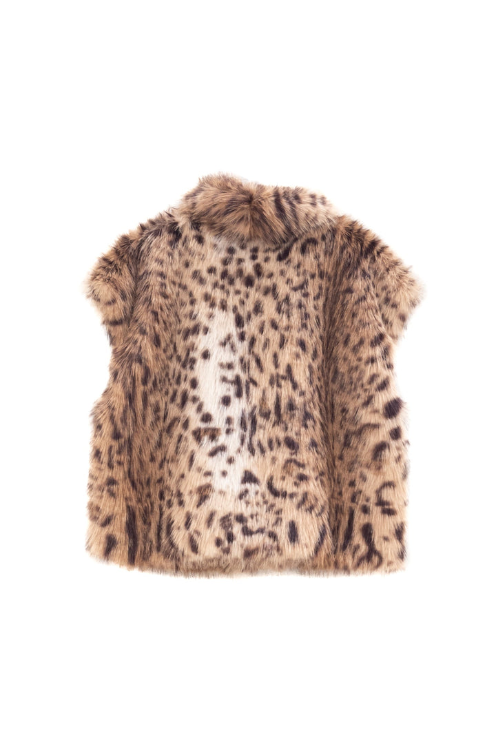 MOTEL Gilet in Ecopelliccia Animalier - Mancinelli 1954