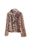 Animal Print Faux Fur Jacket
