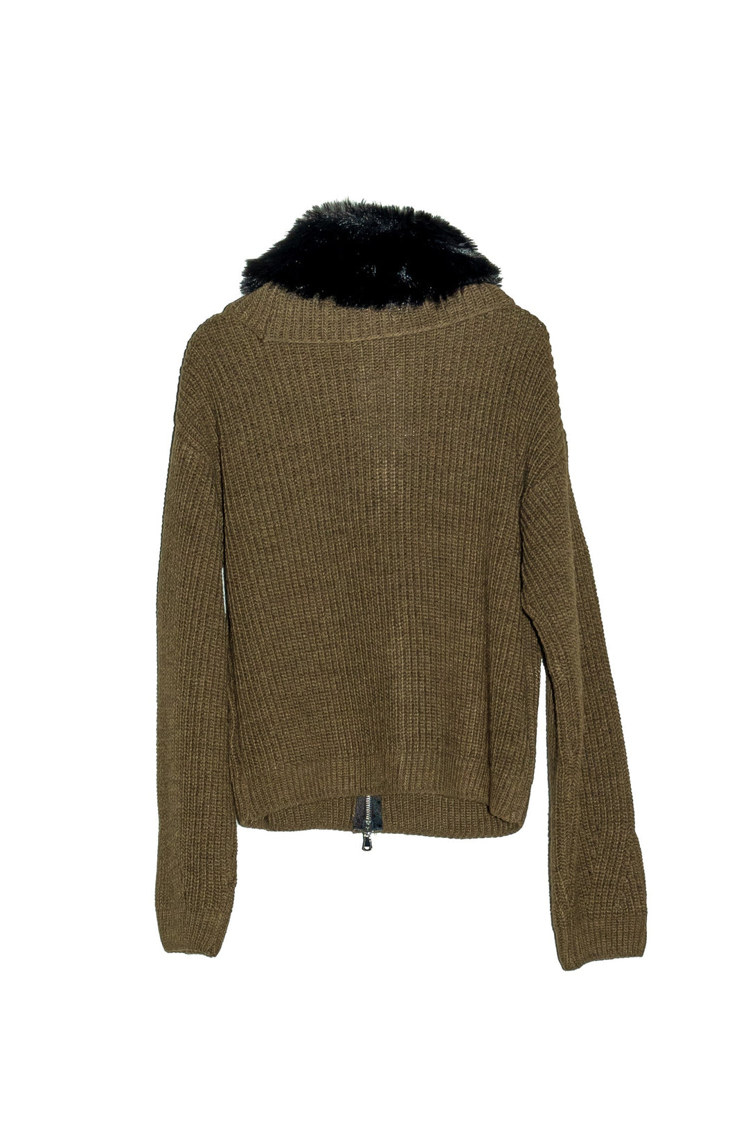 MOTEL Bomber Verde con Collo in Pelliccia - Mancinelli 1954