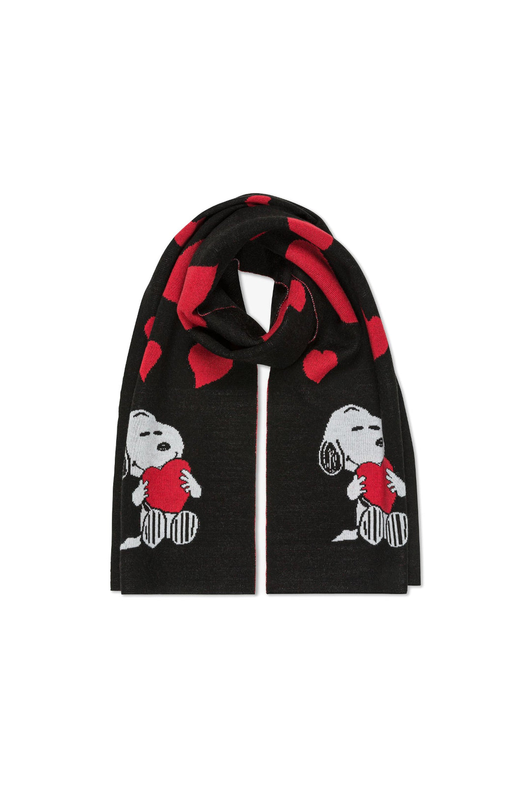 SUN 68 Sciarpa Peanuts nera in lana - Mancinelli 1954