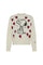Maglia Peanuts bianco panna in lana jacquard