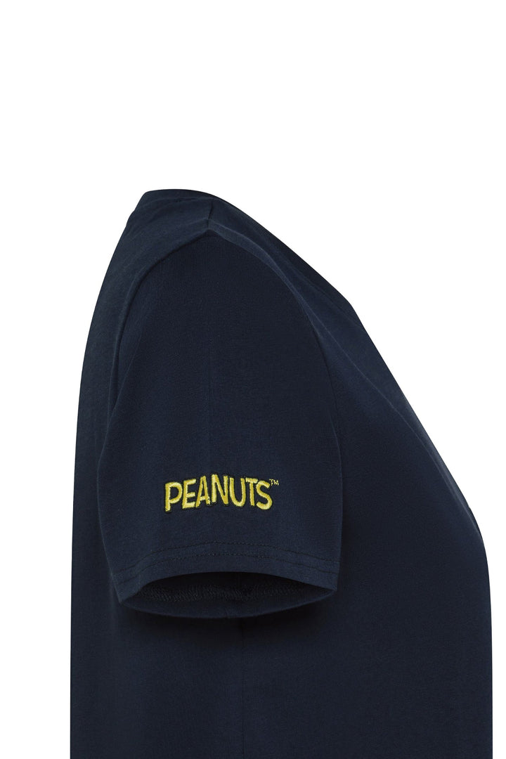 SUN 68 T-shirt girocollo Peanuts blu navy in jersey di cotone - Mancinelli 1954