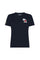 T-shirt girocollo Peanuts blu navy in jersey di cotone