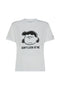 T-shirt over Peanuts bianca in cotone