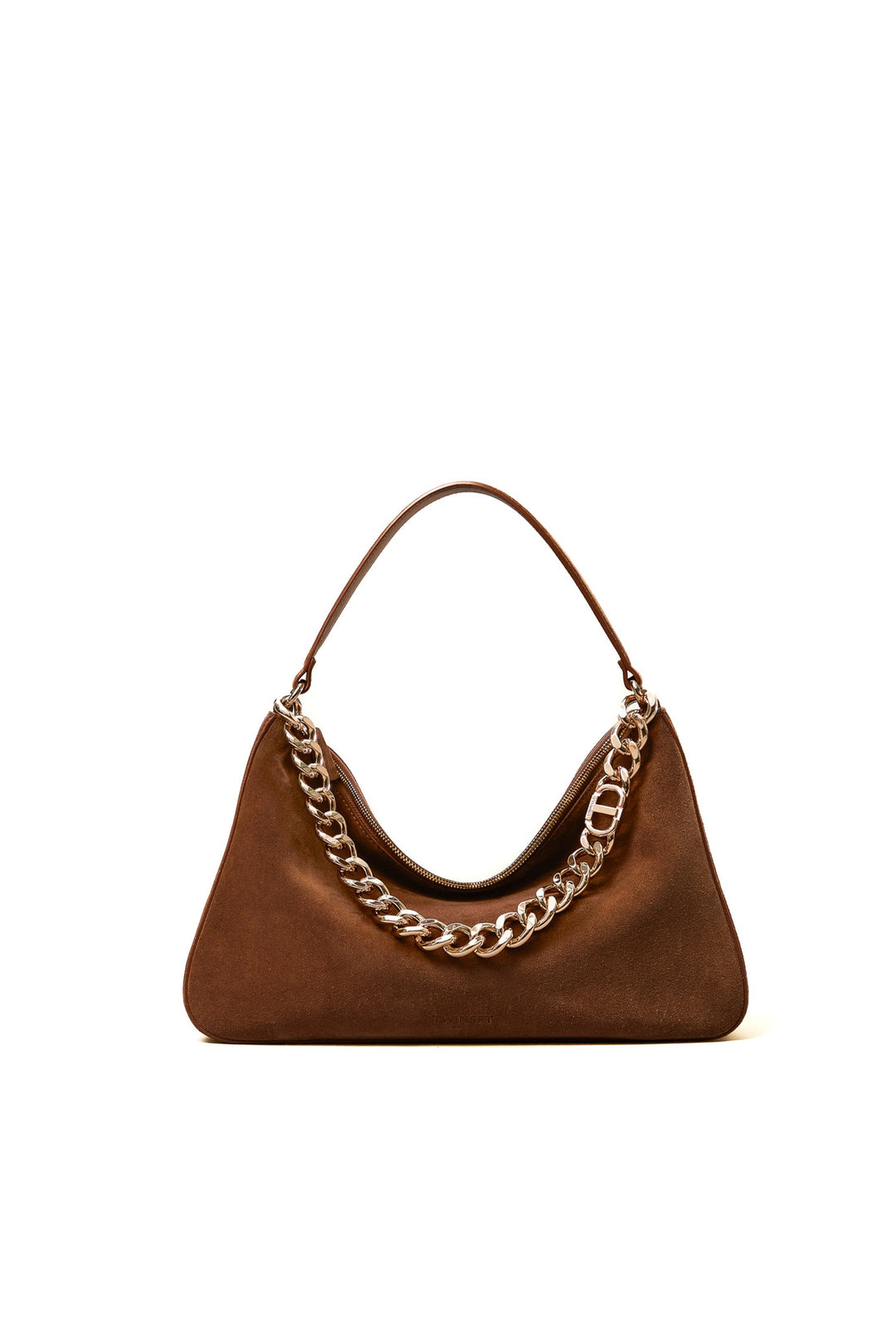 TWINSET Borsa 'Liliane' media color cuoio in suede - Mancinelli 1954