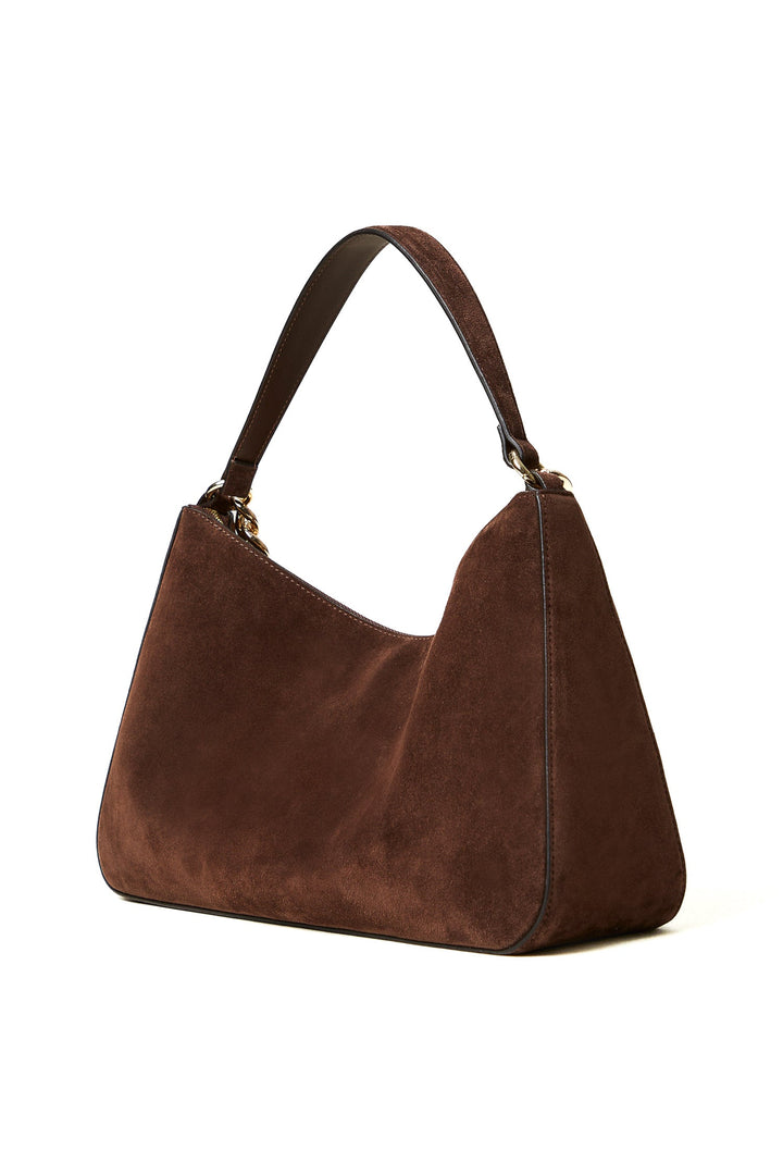 TWINSET Borsa 'Liliane' media color caffè in suede - Mancinelli 1954