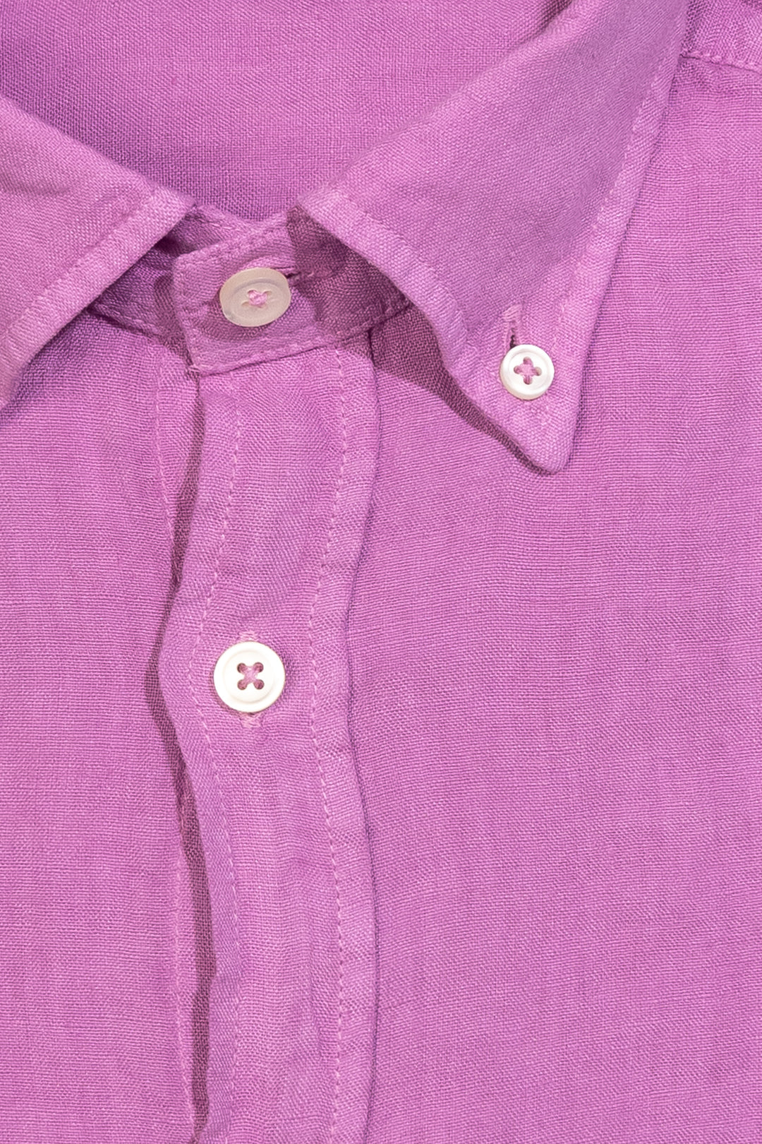 Camicia button down fucsia in lino