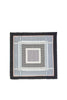 Foulard nero ecosostenibile con stampa geometrica