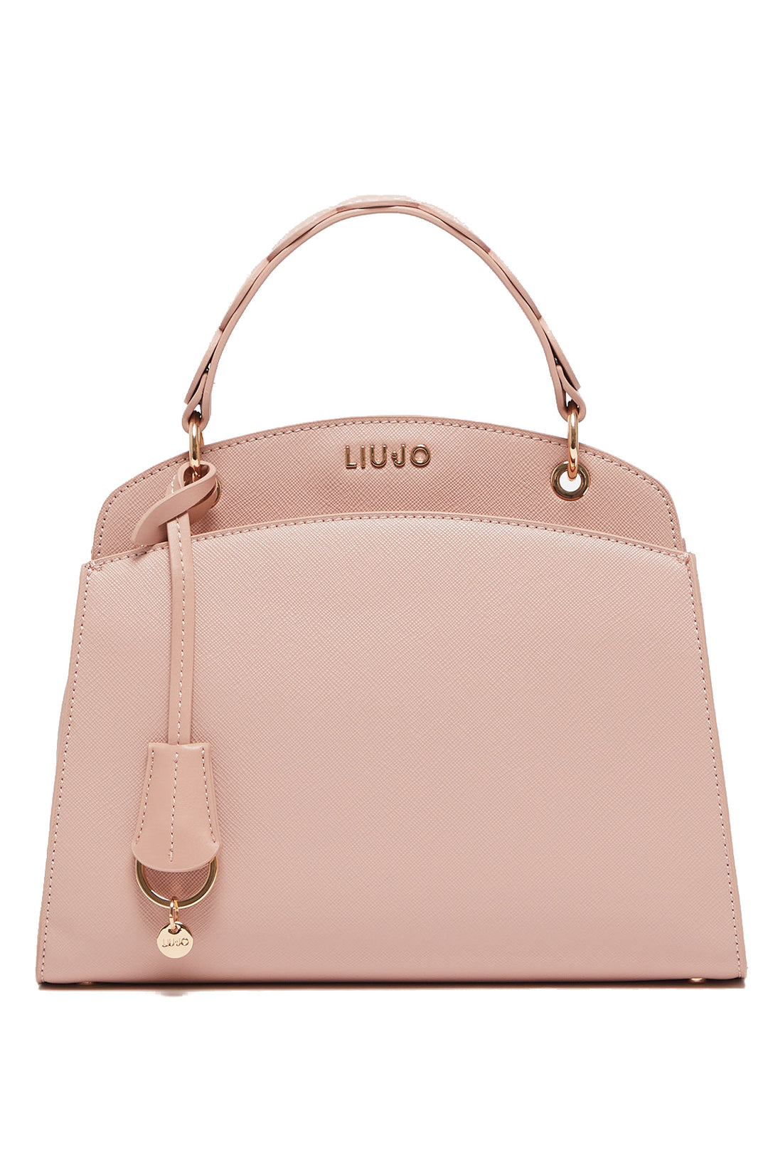 LIU JO Borsa a mano rosa cameo ecosostenibile con charm